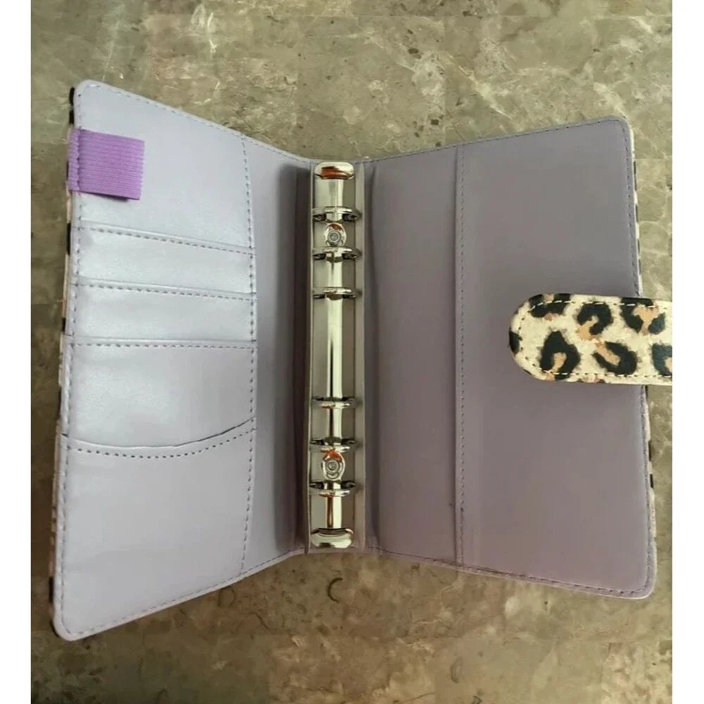 A6 Mini Leopard Print 6 Ring Binder Planner Cover - New